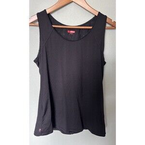 Spanx Tank Top Medium Sporty Mesh Back Lightweight Body Skimming Fit Streamlined